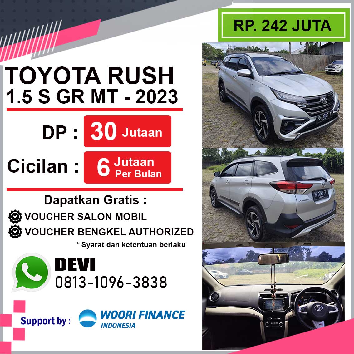 RUSH 1.5 S M/T GR SILVER 2023 MANUAL